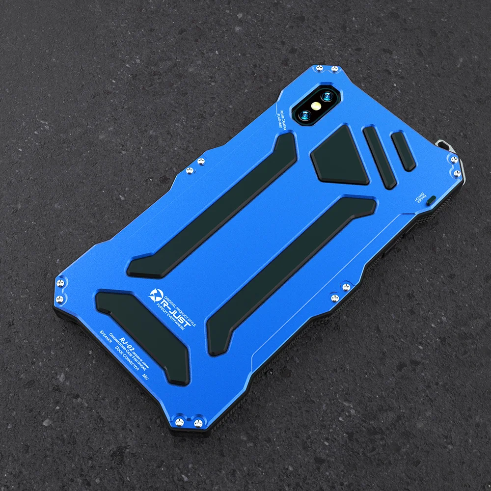  Gundam Military Grade Protector Case For Apple iPhone X XR XS Max Cover Full Protection Metal+Silic