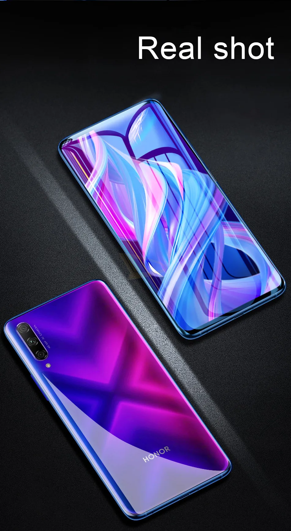 1-3 шт. 100D Гидрогелевая пленка с изогнутыми краями для huawei Honor 9X20 Pro 8X8 9 10 Lite 10i, защитная пленка на весь экран, не стекло