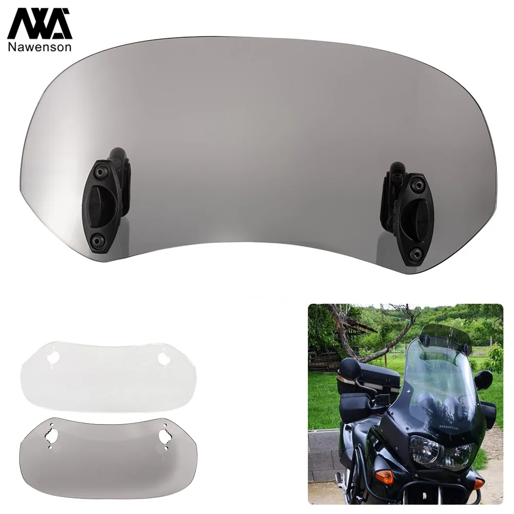 Iycorish Ajustadores de Parabrisas Flujo de Aire Ajustable Parabrisas Accesorios de Motocicletas de Viento para NC700S 2012-2014
