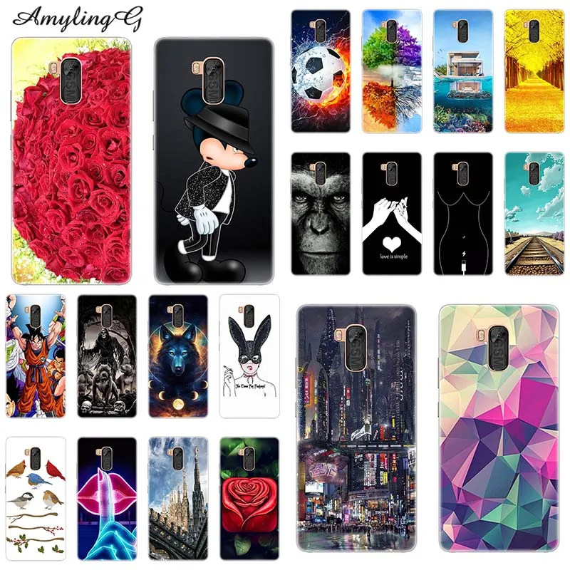 

Phone Case For Infinix Note 5 Stylus X605 6.0" Cover For Infinix Note5 Stylus X605 Colorful Rose Wolf Phone Shell Soft Silicone