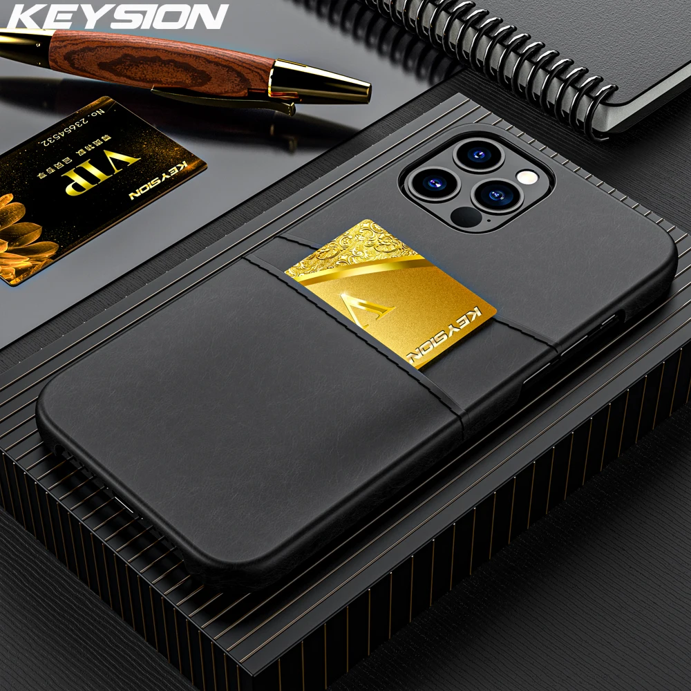 Чехол-Кошелек из искусственной кожи для iPhone 12 Pro Max с карманом карт задняя крышка 11