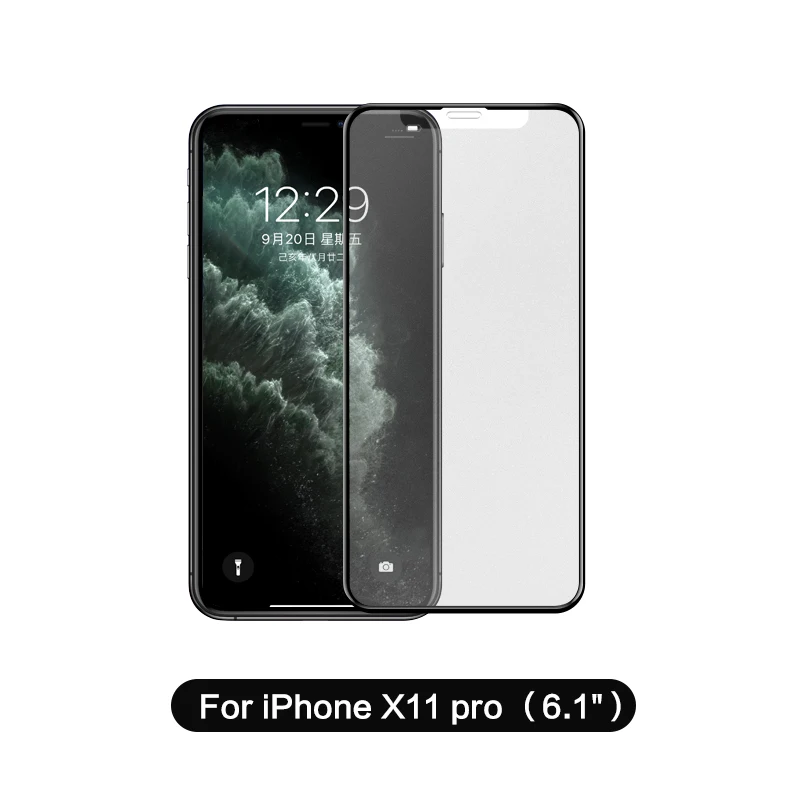 for iphone 11 pro SmartDevil, матовое закаленное стекло для iphone 11 pro max, полное покрытие, защитная пленка, защита экрана 3 H, изогнутая, HD, жесткая пленка - Цвет: for iphone 11 pro
