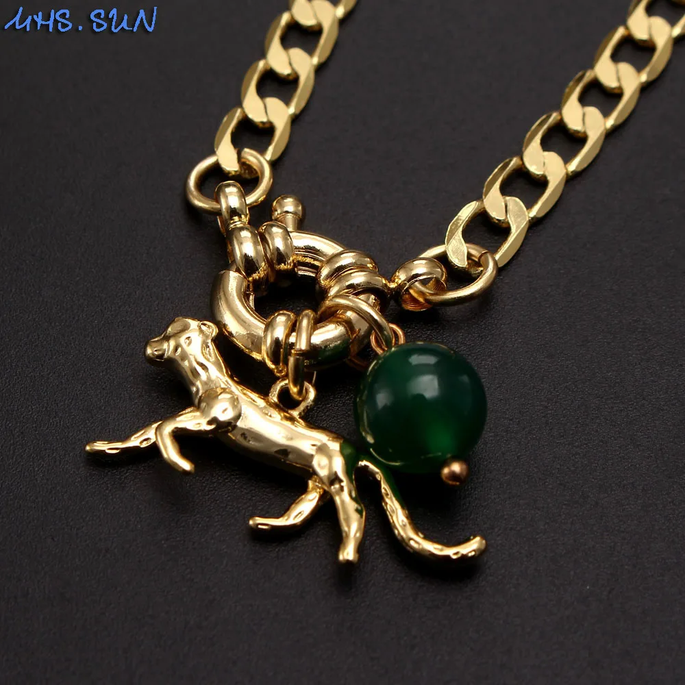 Ожерелье-цепочка MHS.SUN с модным дизайном крупного рогатого скота/подвеска