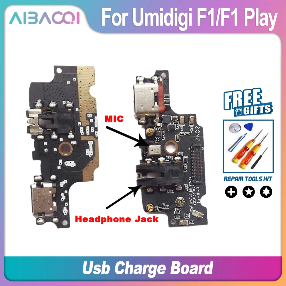 AiBaoQi Совершенно новая зарядная плата с USB-разъемом для телефона Umidigi F1/F1 Play |