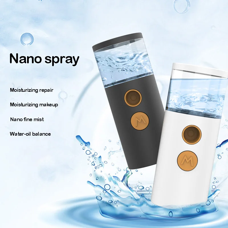 

Nano Spray Water Replenisher USB Charging Portable Mini Handheld Humidifier Cold Spray Facial Moisturizing Steaming Face Device