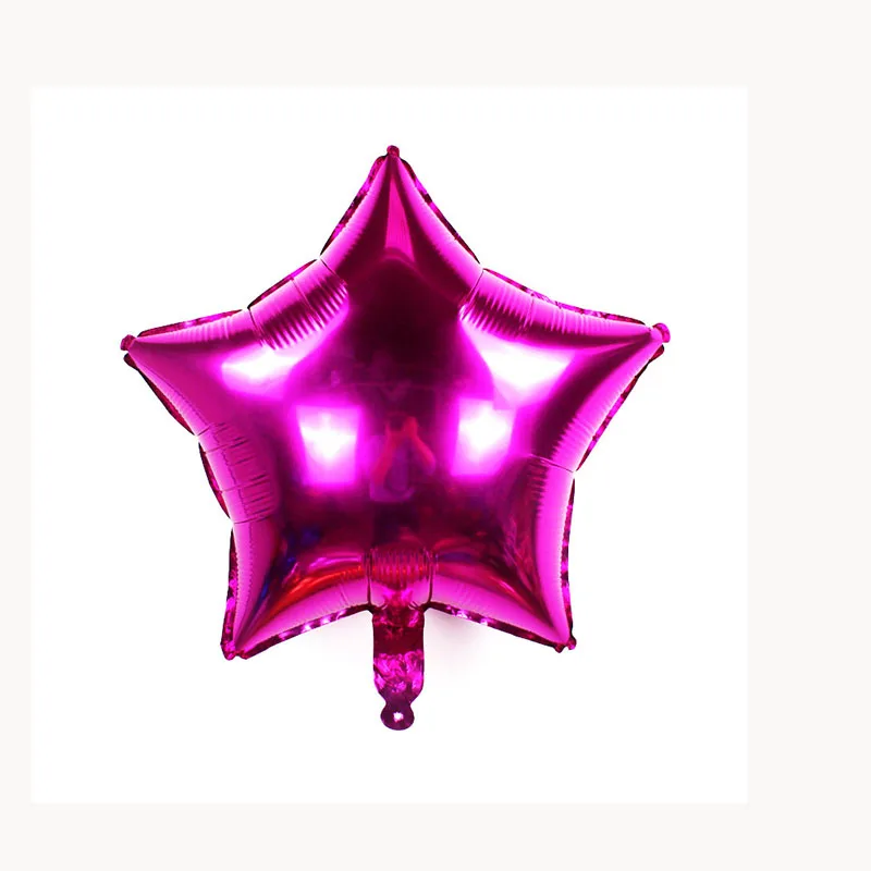 rose WJX 18/24/36 дюймов Луна Звезда Сердце большой воздушные шары на день рождения вечерние декоративные гелиевые шарики, свадьбы, праздника, клипсы для воздушных шаров, вечерние поставки - Цвет: rose WJX