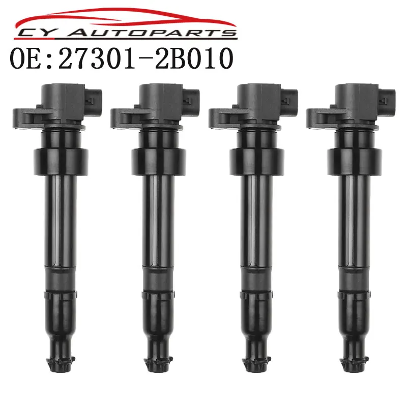 

Новая катушка зажигания в сборе для Hyundai Accent I20 I30 Elantra KIA Rio Soul 1,6 л Cerato Ceed 27301-2B010 273012B010, 4 шт.