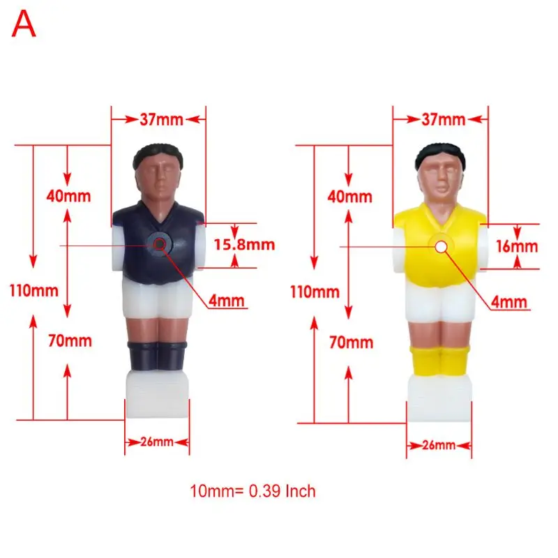 4pcs Foosball Men Replacement Soccer Table Player Football Machine Accessories XXUF