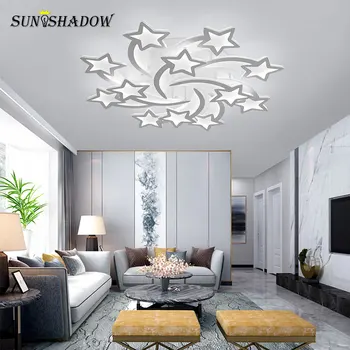 

Large Led Chandelier Modern Ceiling Chandelier White&Black Lustre for Living room Bedroom Dining room Lighting Fixture Luminaire
