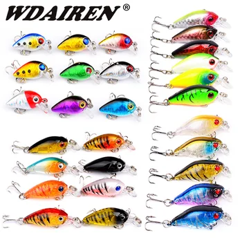 SUPER SALE ❤️ Mixed Colors Fishing Lure Set Minnow Baits Kit Wobbler Crankbaits Treble Hooks Fishing Tackle Artificial plastic hard Bait Kit - discount item 32% OFF Sports & Entertainment
