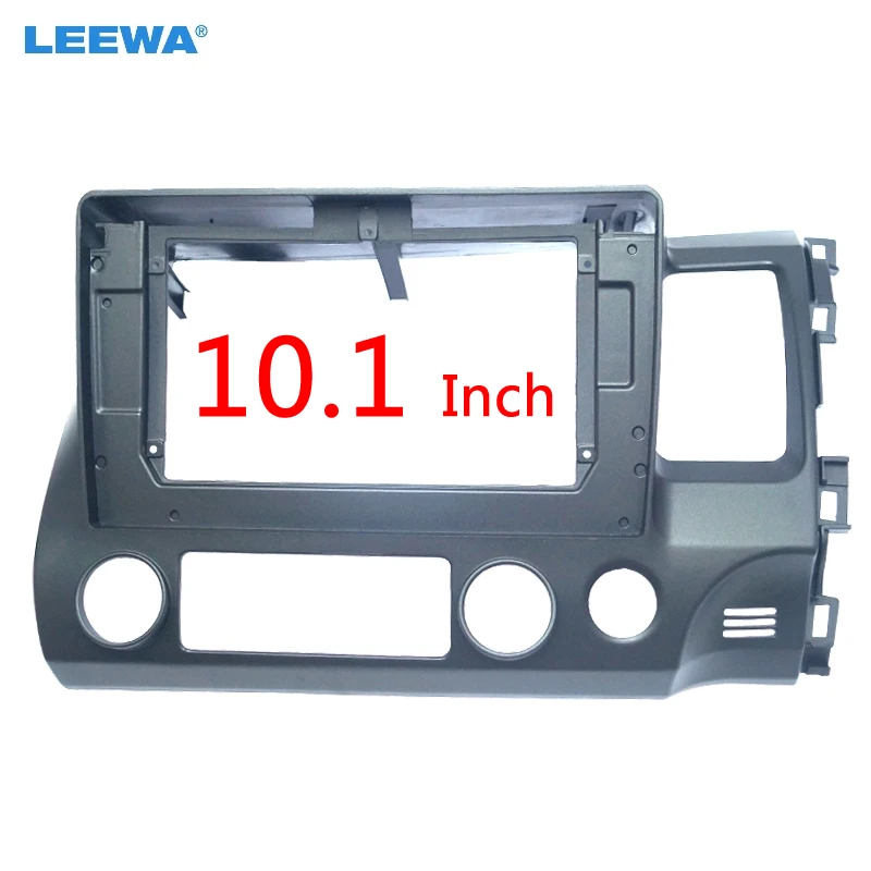 

LEEWA Car 2Din Audio Facia Panel Frame Fitting Adaptor 10.1 Inch For Honda Civic(RHD)2007-2011 Radio DVD Dash Trim Kits #CA6239