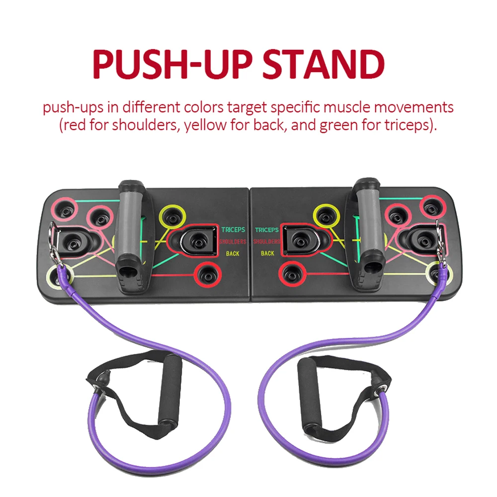 

Push-up Stand Board Gym Home Comprehensive Fitness Exercise Sports Body Building Workout Equipment Push Up Rack with Pull Rope