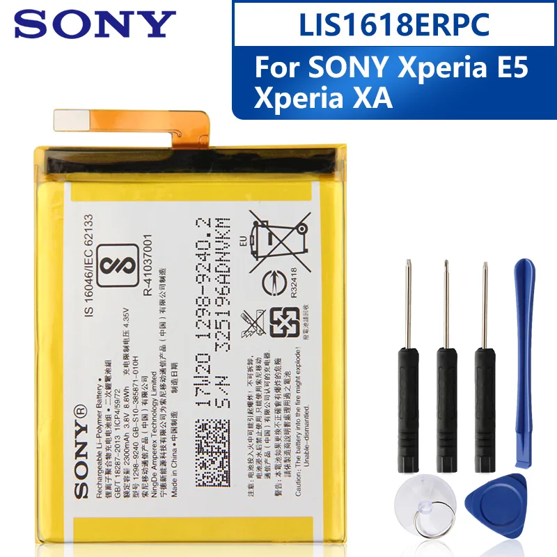 Original Battery For Sony Xperia E5 Xperia XA F3113 F3313 F3112 Z5C Z