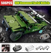 New 8013 RC Military Car Remote Control Jeep UAV Unmanned Aerial Vehicle Fit Technic Building Block Brick Kid Toys birthday цена New 8013 RC Military Car Remote Control Jeep UAV Unmanned Aerial Vehicle Fit Technic Building Block Brick Kid Toys birthday цены онлайн
