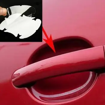 

4Pcs/Set Universal Durable Invisible Clear Car Door Handle Scratch Protective Film Sheet carros Exterior Automobile Accessories