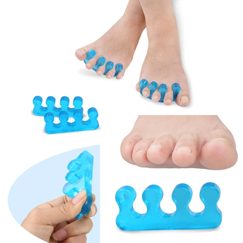 1Pair Silicone Gel Hammer Toe Separator Correction Straightener Orthopedic Metatarsal Rings Feet Care Shoes Cushion foot Pads