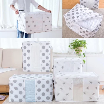

Large Non-Woven Clothes Quilt Storage Bag Box Organizer Home Garden Organizing