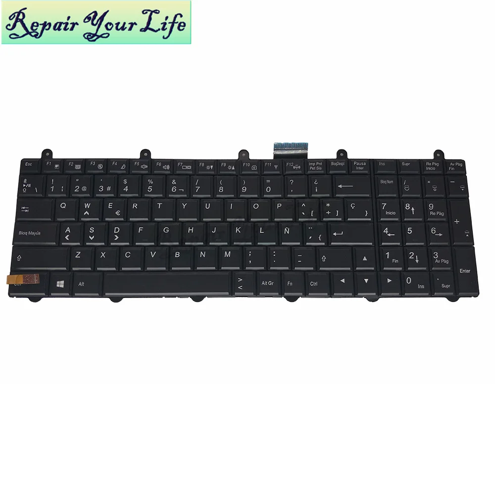Запчасти для подсветки клавиатуры Clevo P150EM P170EM P370EM P570WM P157SM P177SM SP Spanish LA V132150BK1 6 80 P2700