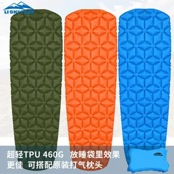 

Light Air Cushion Single Inflatable Cushion Outdoor Camping Mattress Thickened Lunch Break Mat Sleeping Bag Pad Tent Moisture