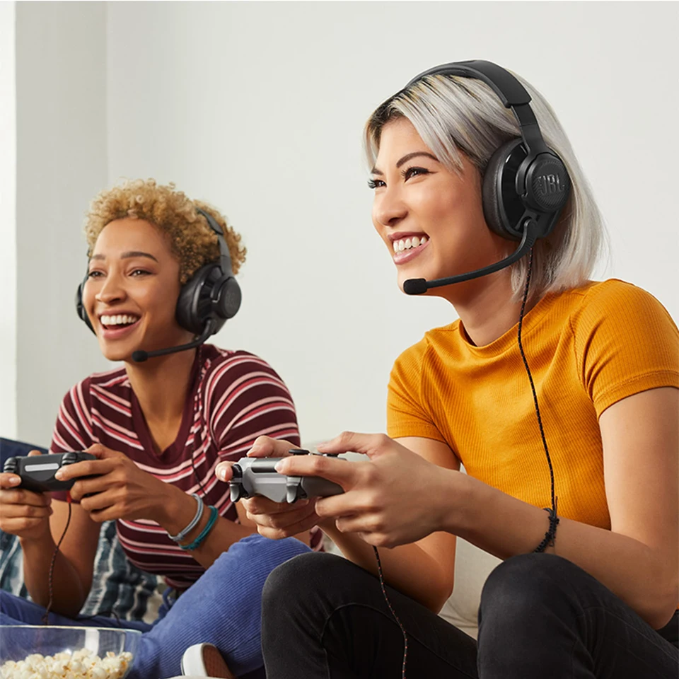 Original JBL Quantum 200 Wired Gaming Headphone with Mic Foldable Headset Earphone for PlayStation Nintendo Switch Mac VR