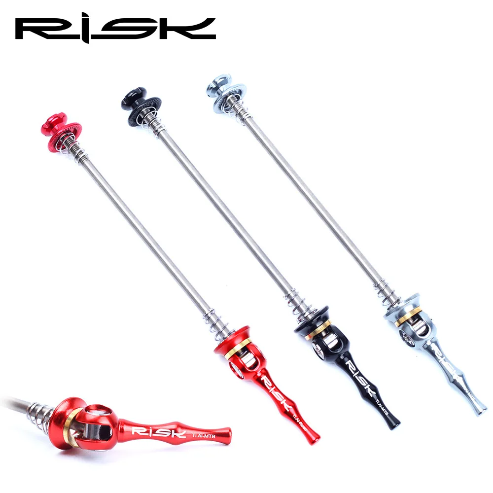 

Risk Mountain Road Bicycle Quick Release Flower-drum Quick Release Lengthen Aluminum Titanium Alloy Axis Bar Ultra-Light