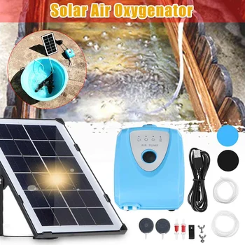 

Solar Panel Aquarium Air Pump Fish Tank Mini Silent Compressor Aquarium Oxygen Pump Oxygenator Aerator Outdoor Home