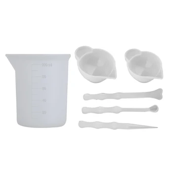 

Reusable Silicone Measuring Cups Epoxy Resin Distribution Tools Casting Jewelry