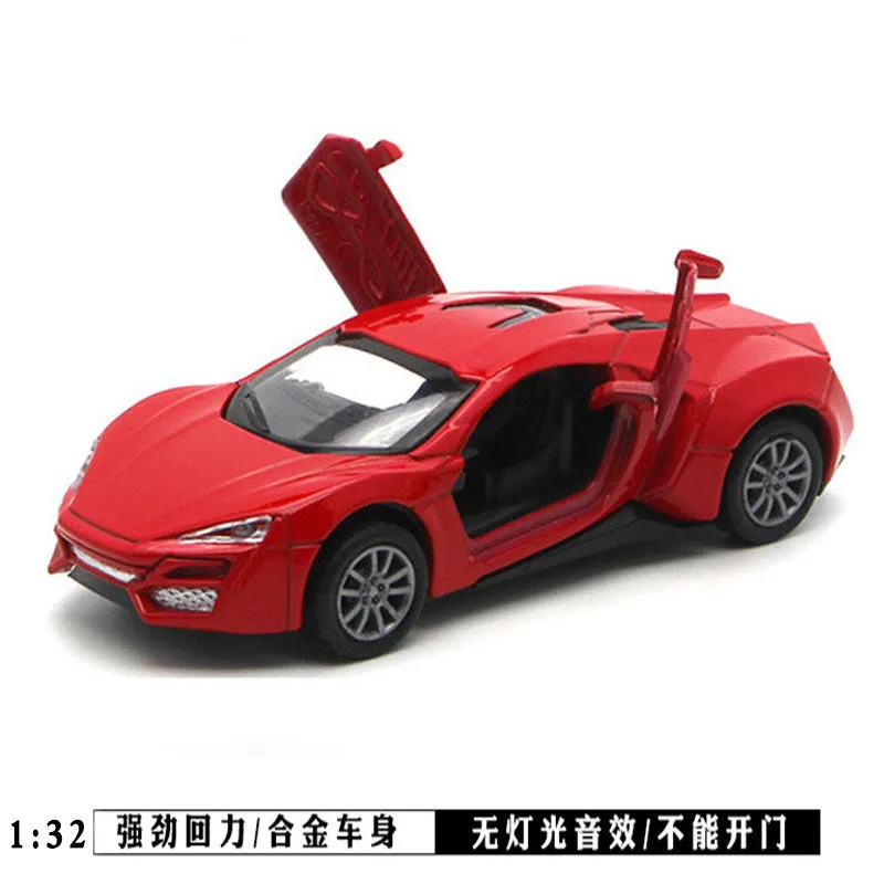 Modelo de aleación de coche deportivo Lycan 132, simulación de