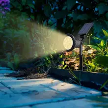 Practical 7 Waterproof LED Solar Lawn Lamp Spike for Landscape Courtyard Outdoor Lighting High Conversion Low Power Consumption