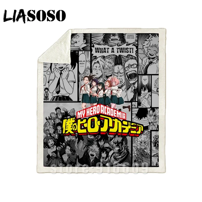 Диван-кровать с рисунком dj My hero Academy Boku no hero офис Harajuku набивное Одеяло-покрывало для путешествий одеяло квилт для софы A29 - Цвет: 19