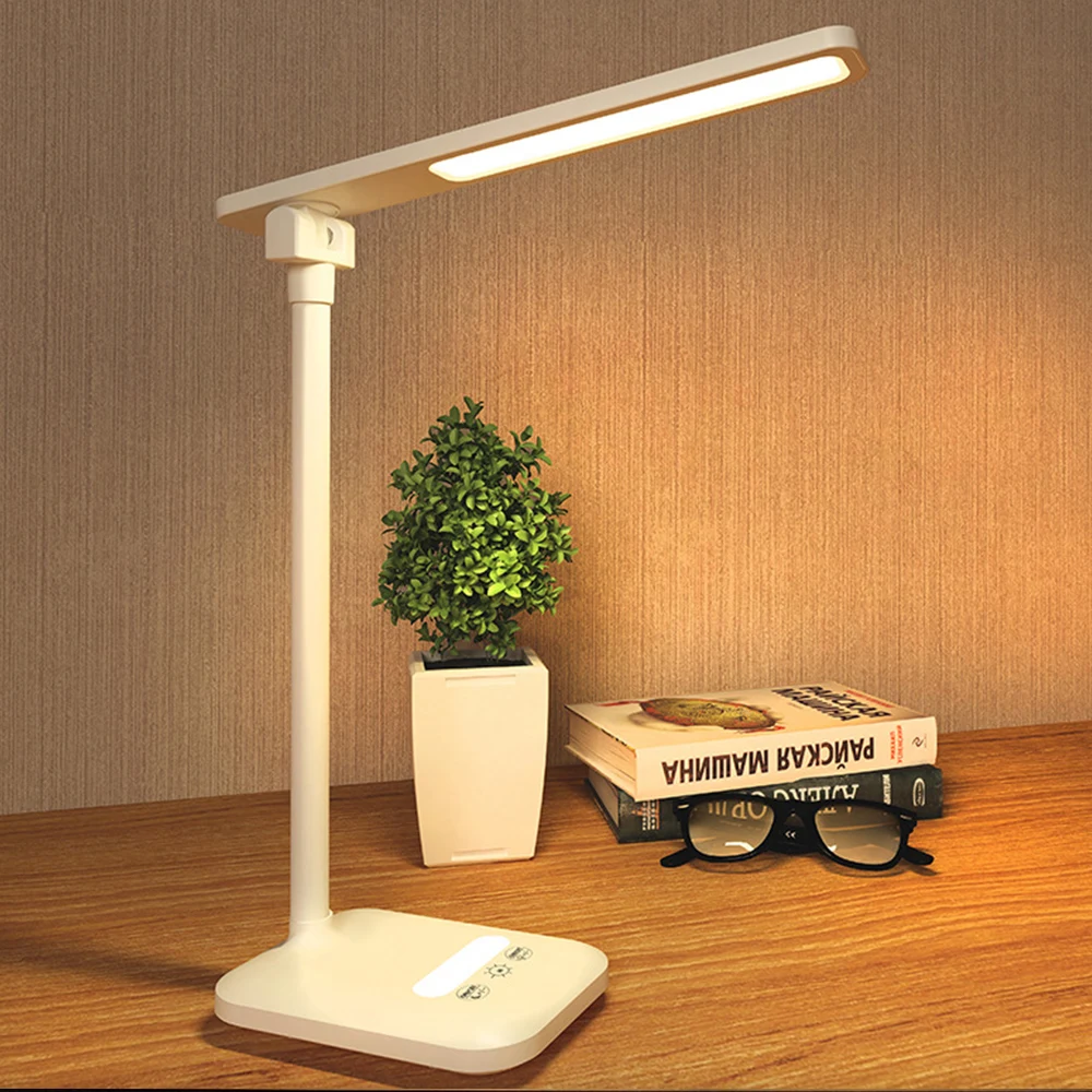 

LED Desk Light Sensor Touch 3 Modes Dimmable Adjustable USB Rechargeable Reading Eye-Protect Led Table Lamp For Children Reading