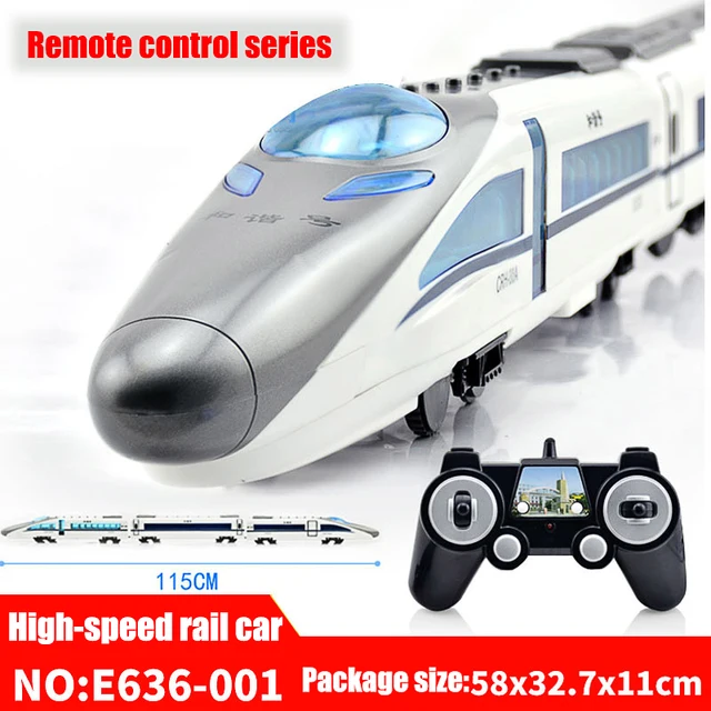 Remote Control Simulation Track Train Children's Toy Rechargeable Voice High Speed Rail Car Parent Child Interactive Toys 1