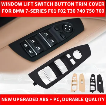 

Car Front Left / Right Side Black Inner Interior Door Pull Handle Panel Carrier Trim Cover For BMW 7-series F01 F02 730 2009-16