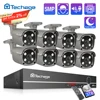 Techage 8CH 5MP HD POE NVR Kit CCTV Security System Two Way Audio AI Face Detect IP Camera Outdoor Video Surveillance Camera Set ► Photo 1/6