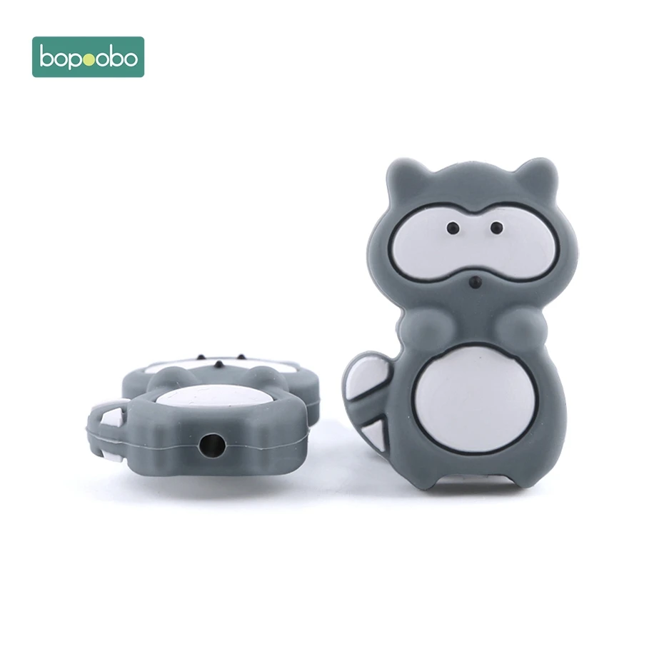 Шампанское Bopobo 5 шт. силиконовый бисер ребенок прорезывание зубов мультфильм Силиконовые Бусины грызунов материал, не содержащий BPA Душ подарок DIY ремесла детский Прорезыватель - Цвет: Шампанское