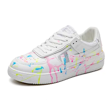 

2020 Classic new men white shoes Fluorescent colourful Board shoes Outdoor Casual chaussure homme fashion Celebrity sports shoes