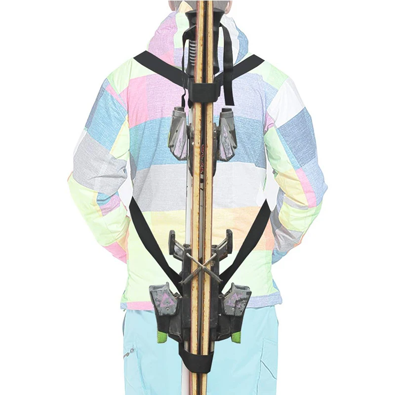

Ski Tote Straps Dropshipping Skis and Poles Backpack Carrier Free Your Hand Adjustable Ski Hand Carrier Skiing Pole Shoulder