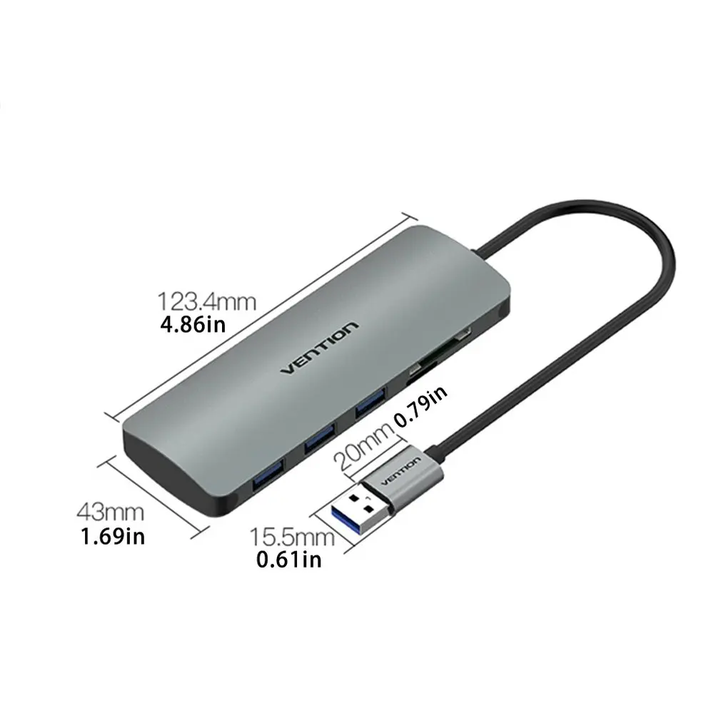 Кардридер 3,0 высокоскоростной USB многофункциональный все-в-одном U диск SD/TF карта камера с концентратором сплиттер
