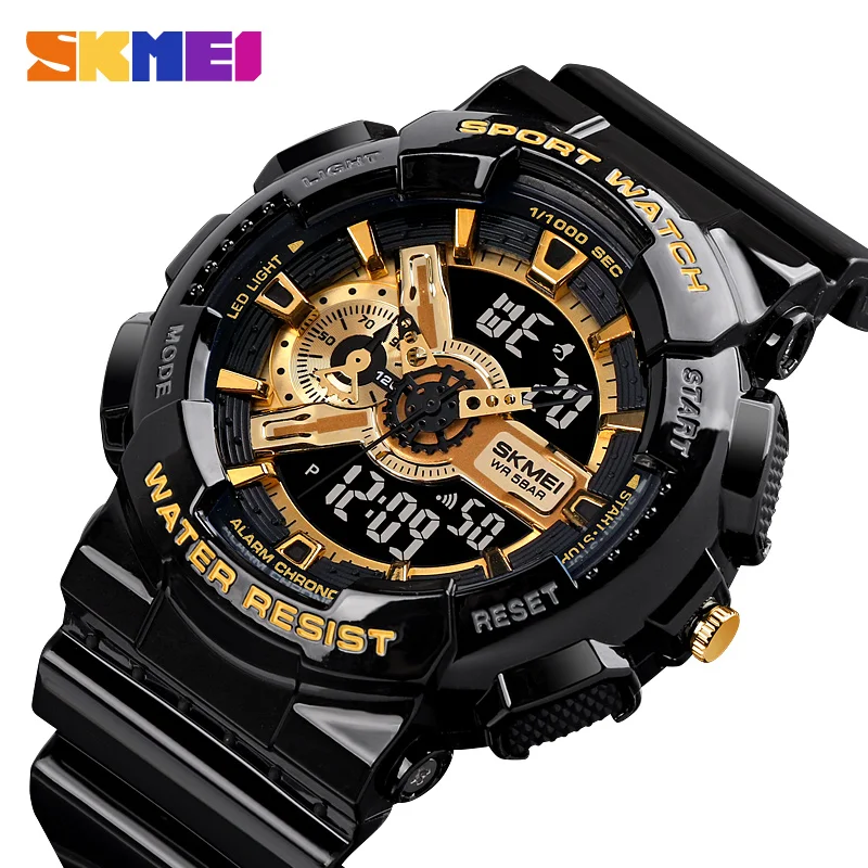 Digital Watch Alarm-Clock Shockproof Cool SKMEI Youth 1688 Chrono Hour Men Fashion LED