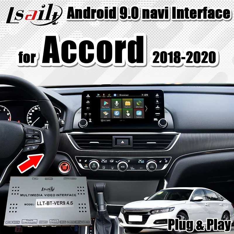 Автомобильный интерфейс gps навигации Android 7 1 для 2018 2019 Honda Accord с поддержкой carplay auto