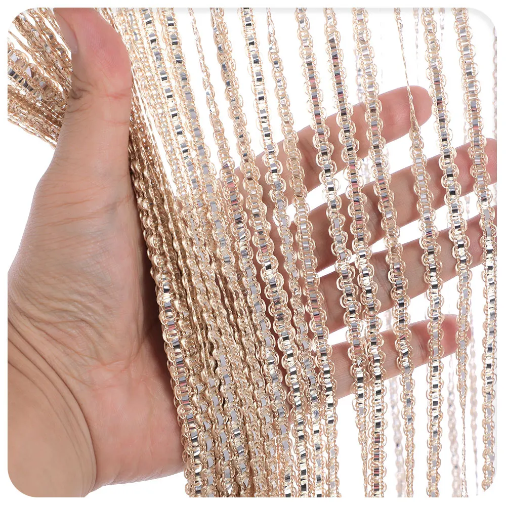 Серебряный/черный/цвет шампанского/цвет радуги Висячие шнурки для двери