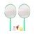 1 Комплект Бадминтонных Ракеток Детский Тренировочный Инструмент для Бадминтона Спорт На Открытом Воздухе Игровой Набор Игрушек с Тремя Мячами