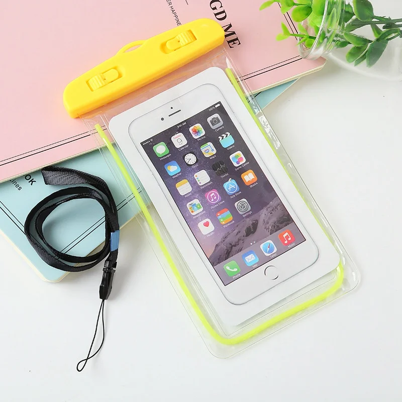Универсальный Водонепроницаемый Чехол для iPhone 11 Pro Max XS Max XR X 6 8 7 Plus для samsung S10 S9 S8 водонепроницаемая сумка чехол для мобильного телефона - Цвет: Yellow
