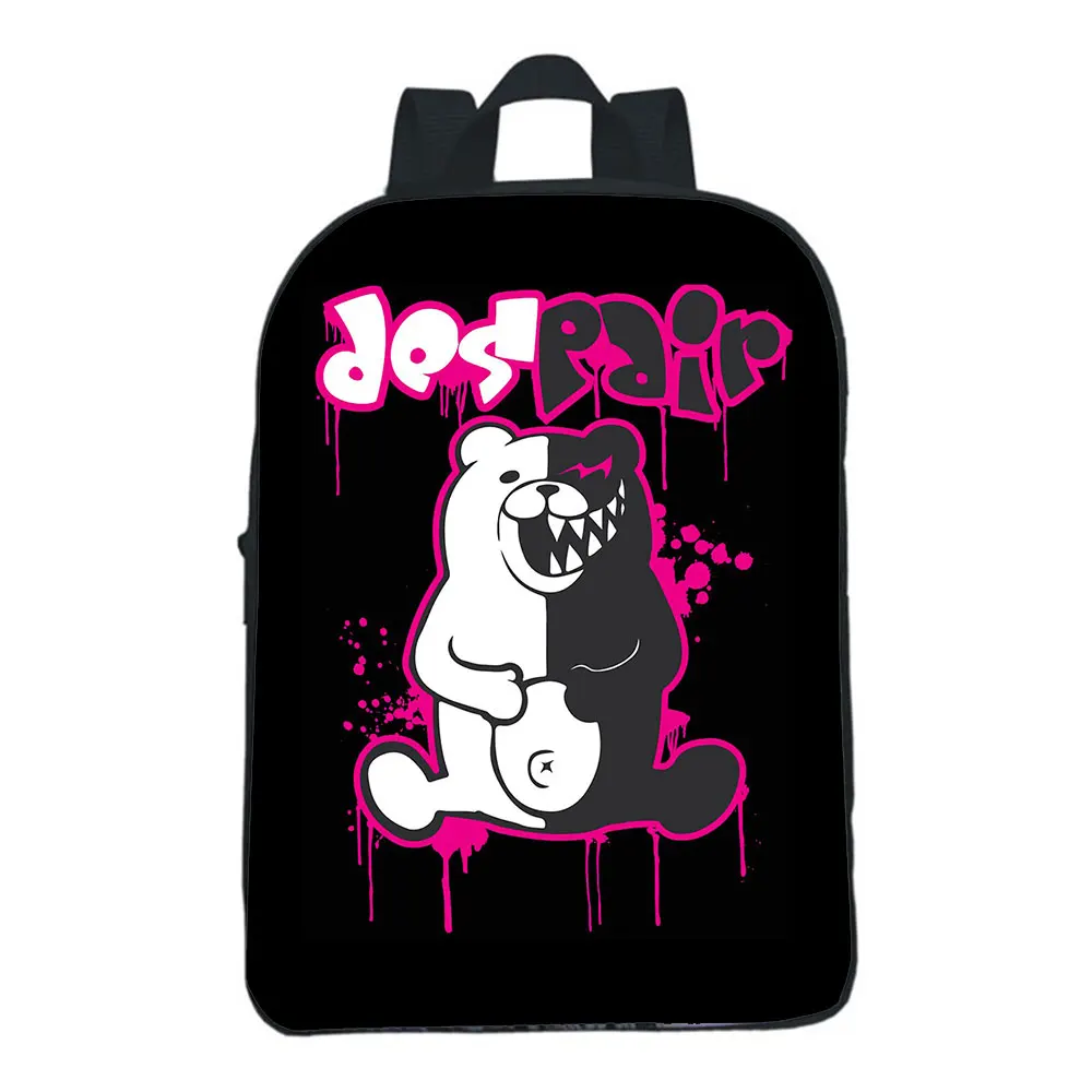 Game Danganronpa Childs  Backpack Kids Kindergarten Bags Girls Boys Daily School Bag Toddler Cartoon Rucksack Mochila 12 Inch