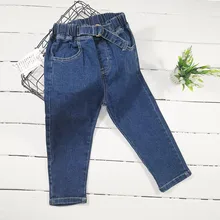 Migu Children‘s Jeans Autumn Clothing New Style Children Thin Jeans Men And Women Baby Western Style Pants