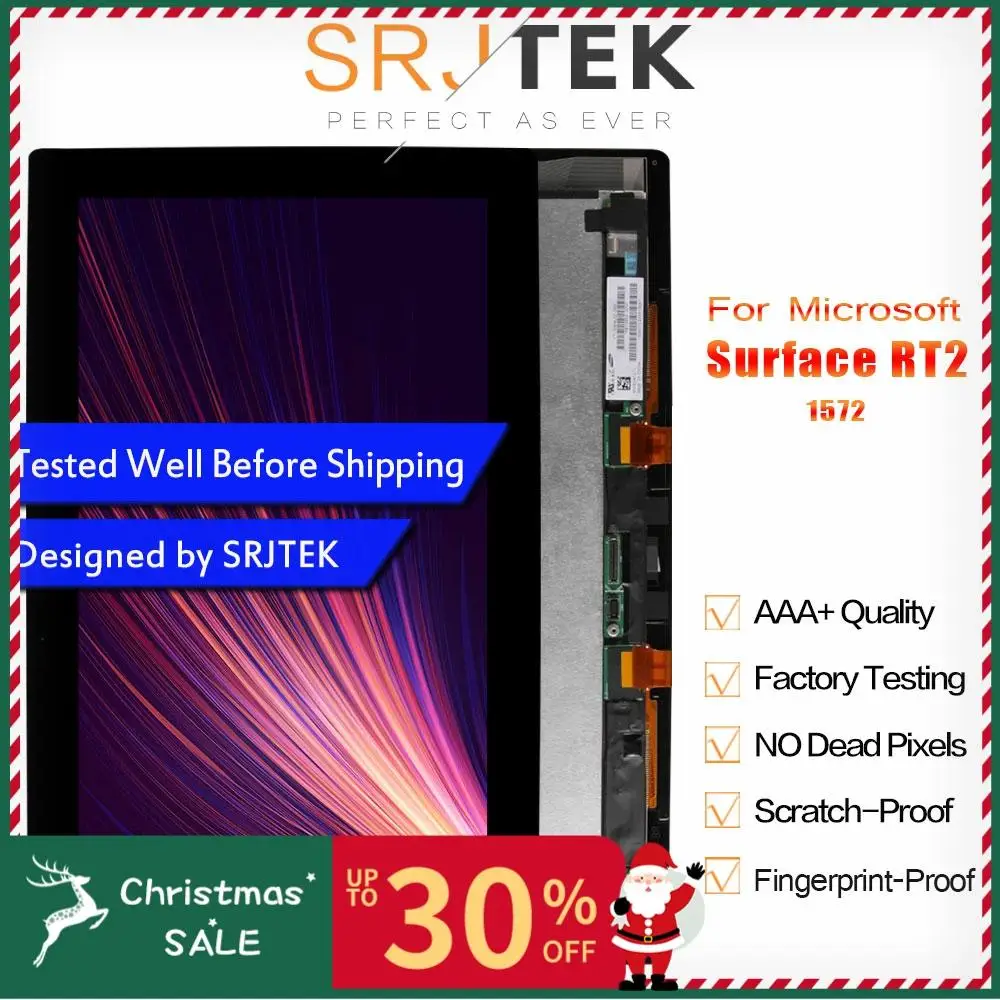 SRJTEK 10,6 ЖК-дисплей для microsoft Surface 2 RT 2 RT2 1572 ЖК-дисплей сенсорный экран дигитайзер матрица сборка LTL106HL02-001 дисплей