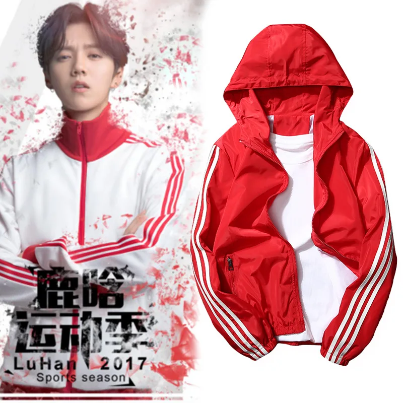 

Japanese-style Sports Cropped Jacket Women's Large Size 2017 Spring And Autumn New Style Versatile Couple Clothes Hong Kong Styl