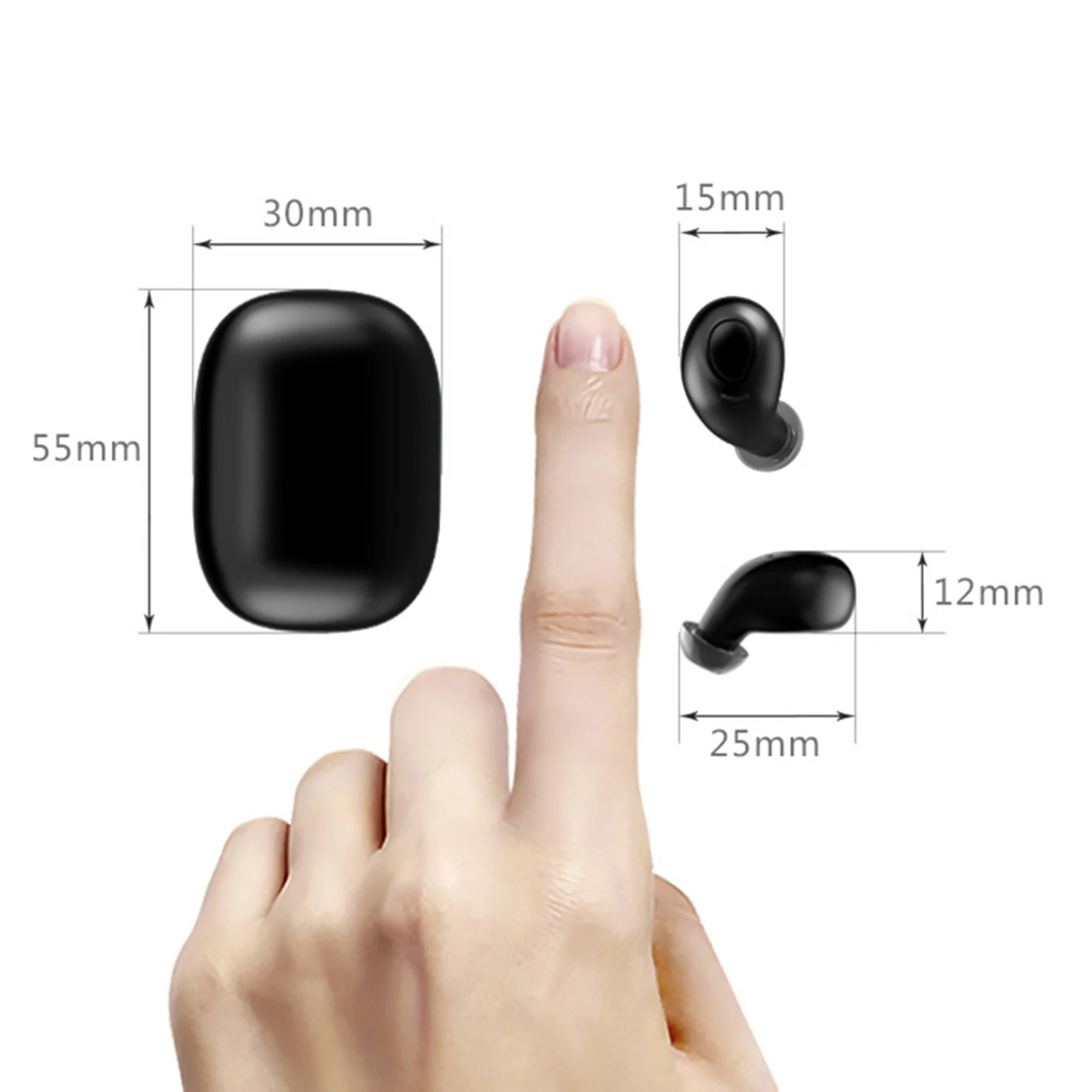 S17 Bluetooth Earphone Wireless Earbuds 5 0 TWS Headsets Dual Earbuds Bass Sound for Huawei Xiaomi Iphone Samsung Mobile Phones