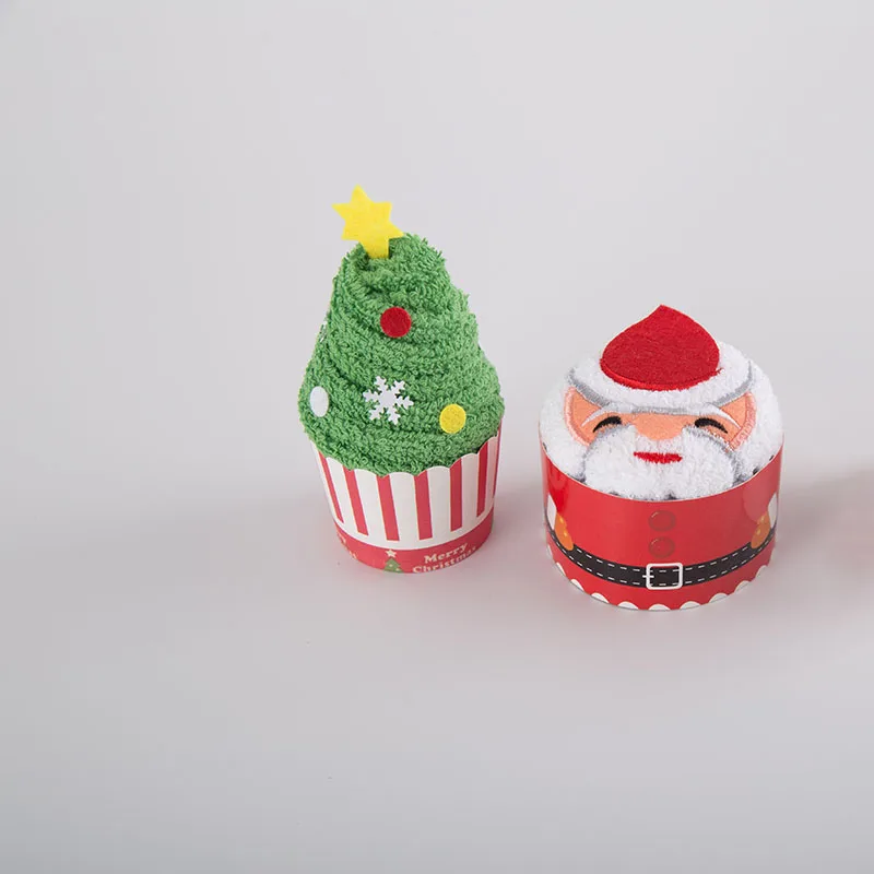 Рождественский подарок, Хлопковое полотенце для кексов, Natal Noel, Новогоднее украшение, рождественские украшения для дома, детей 30x30 см