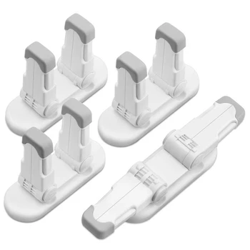 

SHGO HOT-Safety Door Lever Locks,4 Pack Childproof Door Handle Locks Prevents Toddlers From Opening Doors,Simple Install and No